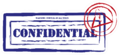Confidential Ink Stamps Legal Sticker