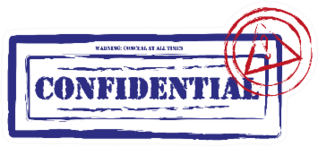 Confidential Ink Stamps Legal Sticker