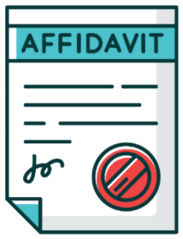 Confirmed Affidavit Legal Sticker