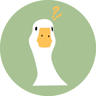 Confused Goose Sticker