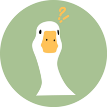 Confused Goose Sticker