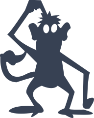 Confused Monkey Sticker