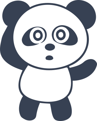 Confused Panda Bear Sticker