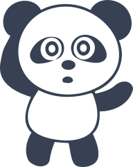 Confused Panda Bear Sticker