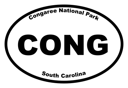 Congaree National Park Oval Sticker