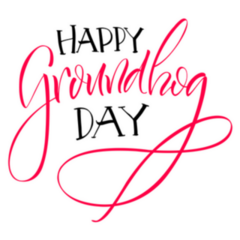 Congratulations On Groundhog Day Lettering Sticker