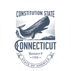 Connecticut Constitution State Sticker