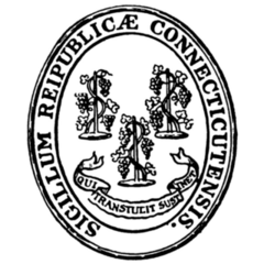 Connecticut (sigillum Reipublicae Connecticutensis) Sticker