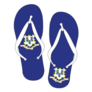 Connecticut State Flag Flip Flop Shoes Sticker
