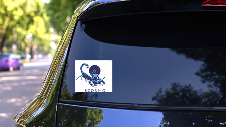 Constellation Of The Scorpion Sticker on a Rear Car Window (New) example