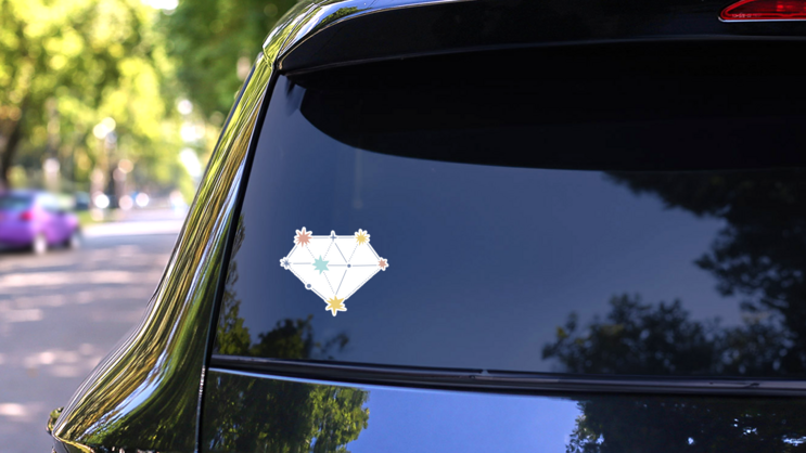 Constellation Starry Diamond Sticker on a Rear Car Window (New) example