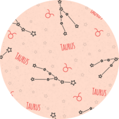 Constellation Taurus Zodiac Sign Pattern Sticker
