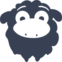 Content Sheep Lamb Sticker