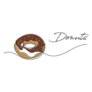 Continuous Line Fancy Donut Illustration Sticker