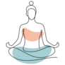Continuous Line Yoga Sticker