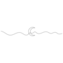Continuous Linear Drawing Of Moon Icon Sticker