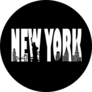 Contour Of The City Of New York Lettering Sticker