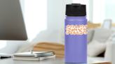 Cooked Refined Shrimps Sticker on a Water Bottle (New) example