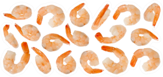 Cooked Refined Shrimps Sticker
