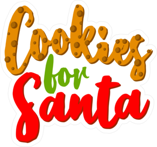 Cookies For Santa Sticker