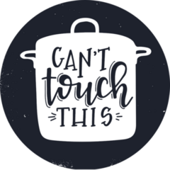 Cooking Pot Cant Touch This Sticker