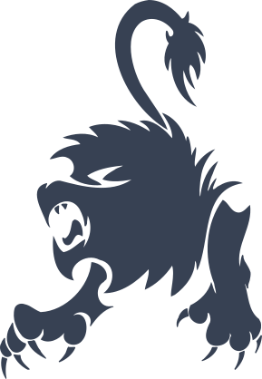 Cool Angry Lion Sticker