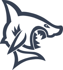 Cool Angry Shark Sticker