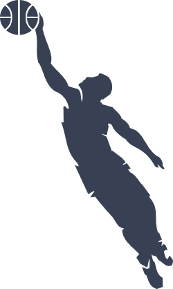 Cool Basketball Player Dunking Ball Sticker