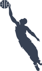 Cool Basketball Player Dunking Ball Sticker