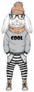 Cool Bunny Boy Hipster Sticker