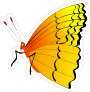 Cool Butterfly Profile Sticker
