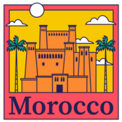 Cool Cartoon Country Morocco Sticker