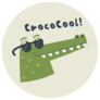 Cool Cartoon Crocodile Sticker