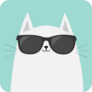 Cool Cat In Black Sunglasses Sticker