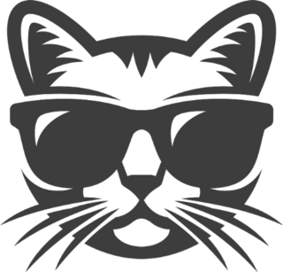 Cool Cat In Sunglasses Sticker