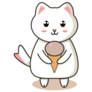Cool Cat With Sweet Treat Sticker