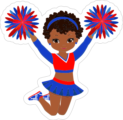 Cool Cheerleading Sticker