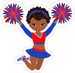 Cool Cheerleading Sticker