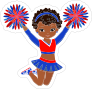 Cool Cheerleading Sticker