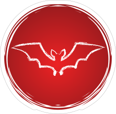 Cool Circle Bat Sticker
