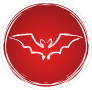 Cool Circle Bat Sticker