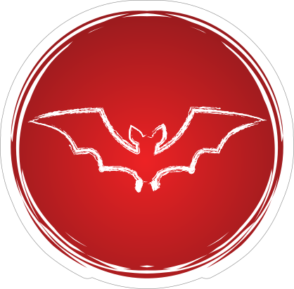 Cool Circle Bat Sticker