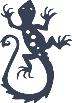 Cool Climbing Lizard Sticker