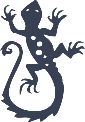 Cool Climbing Lizard Sticker