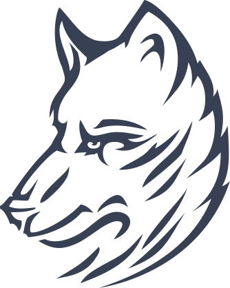 Cool Coyote Head Sticker