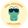 Cool Crocodile With A Smile Sticker