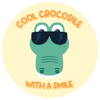Cool Crocodile With A Smile Sticker