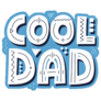 Cool Dad Quote On Blue Sticker
