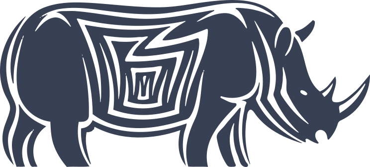 Cool Detailed Rhinoceros Sticker