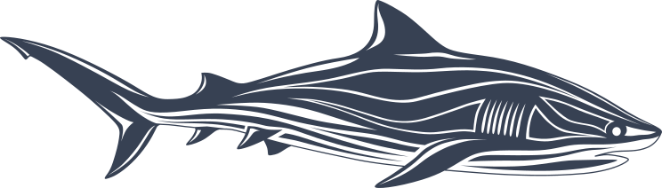 Cool Detailed Shark Sticker